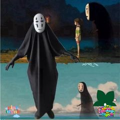 Trang phục hóa trang Vô Diện Spirited Away - Bộ cosplay hoàn chỉnh cho trẻ em và người lớn với áo, mặt nạ và găng tay