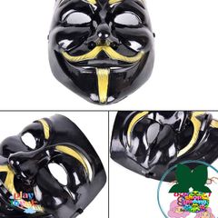 Mặt Nạ Hacker Đen - Phụ Kiện Cosplay Phim Vendetta Thời Trang Độc Đáo - Quà Tặng Tình Yêu Công Nghệ