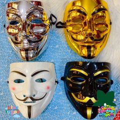 Mặt Nạ Hacker Anonymous Trắng - Phong Cách Halloween Cho Fan Của Nhóm Hacker Nổi Tiếng Toàn Cầu