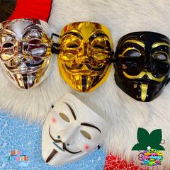 Mặt Nạ Hacker Anonymous Trắng - Phong Cách Halloween Cho Fan Của Nhóm Hacker Nổi Tiếng Toàn Cầu