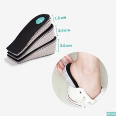 Lót Giày Tăng Chiều Cao Thể Thao MWC M7018 - Đệm êm chân, Thoáng khí, Phù hợp cho Nam Nữ, Độn Đế 1.5-4.5cm
