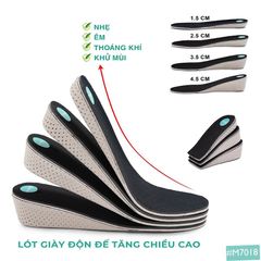 Lót Giày Tăng Chiều Cao Thể Thao MWC M7018 - Đệm êm chân, Thoáng khí, Phù hợp cho Nam Nữ, Độn Đế 1.5-4.5cm