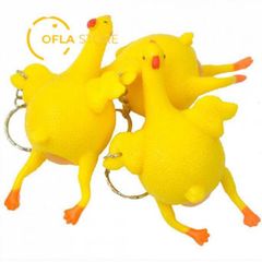 Móc Khóa Gà Tây Dễ Thương - Móc Khóa Silicone Chống Căng Thẳng Hình Gà Ngộ Nghĩnh - Phụ Kiện Thời Trang Đặc Biệt