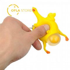Móc Khóa Gà Tây Dễ Thương - Móc Khóa Silicone Chống Căng Thẳng Hình Gà Ngộ Nghĩnh - Phụ Kiện Thời Trang Đặc Biệt