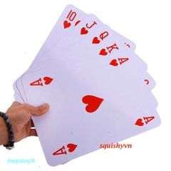 Bộ Bài Tây Poker Khổng Lồ A4 - 10 Mẫu Độc Đáo, Kích Thước Lớn Dùng Cho Trình Diễn, Giảng Dạy và Sân Khấu