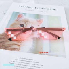 Kính Mắt Thug Life Gương Đen Unisex Phong Cách Dân Chơi - Kính Thời Trang Siêu Ngầu, Chống UV và Bụi Dành Cho Mọi Khuôn Mặt
