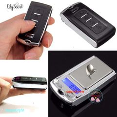 Cân Điện Tử Mini 200G - Cân Móc Khóa Trang Sức Chính Xác 0.01g, Dễ Dàng Mang Theo, Màn Hình LCD Xanh Dễ Nhìn