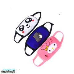 Khẩu Trang Trẻ Em Chống Bụi Hình 3D Mặt Nạ Phim Hoạt Hình Sữa Gấu - Giặt Được, Nhiều Màu Sắc, Sử Dụng Nhiều Lần
