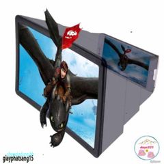 Kính Phóng To Để Bàn Đa Chức Năng, Gập Lại - Kính Lúp Màn Hình Hiển Thị Smartphone (Tối Đa 7 Inch) Chất Liệu ABS, Màu Đen Trắng