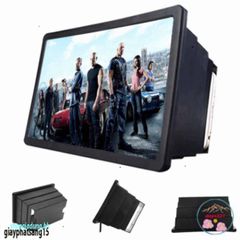 Kính Phóng To Để Bàn Đa Chức Năng, Gập Lại - Kính Lúp Màn Hình Hiển Thị Smartphone (Tối Đa 7 Inch) Chất Liệu ABS, Màu Đen Trắng