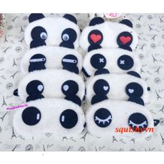 Miếng Bịt Mắt Ngủ Hình Panda - Vải Nhung Lông Dễ Thương, Phụ Kiện Thời Trang Hoạt Hình, Thoải Mái Cho Giấc Ngủ Ngon
