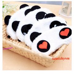 Miếng Bịt Mắt Ngủ Hình Panda - Vải Nhung Lông Dễ Thương, Phụ Kiện Thời Trang Hoạt Hình, Thoải Mái Cho Giấc Ngủ Ngon