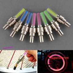 Bộ 2 Đèn Van Phát Sáng LED Cho Xe Đạp, Xe Máy, Ô Tô - Van Sáng Đẹp, Chống Nước, Pin Thay Thế, Tiết Kiệm Năng Lượng