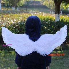 Đôi Cánh Thiên Thần Cosplay Trắng 40x15cm Cho Bé - Phụ Kiện Trang Phục Lễ Hội Dễ Thương, Chất Liệu Bền Đẹp