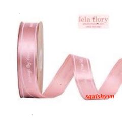 Cuộn Duy Băng In Chữ 2,5cm Dài 50m - Duy Băng Vải Lụa Thời Thượng Dùng Làm Nơ, Gói Quà, Trang Trí Hộp Hoa
