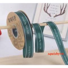 Cuộn Duy Băng In Chữ 2,5cm Dài 50m - Duy Băng Vải Lụa Thời Thượng Dùng Làm Nơ, Gói Quà, Trang Trí Hộp Hoa
