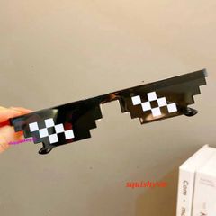 Kính Thug Life 6 Chấm Đa Màu - Kính Gương Thời Trang Minecraft Siêu Ngầu Cho Game Thủ