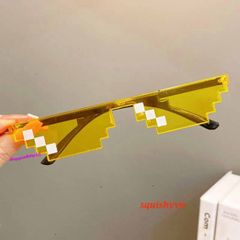 Kính Thug Life 6 Chấm Đa Màu - Kính Gương Thời Trang Minecraft Siêu Ngầu Cho Game Thủ