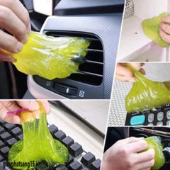Gel đazinăng Super Clean - Slime Vệ Sinh Dọn Dẹp Ô Tô, Bàn Phím, Điện Thoại, Laptop, Giải Quyết Bụi Bẩn, Tái Sử Dụng 80g