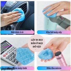Gel đazinăng Super Clean - Slime Vệ Sinh Dọn Dẹp Ô Tô, Bàn Phím, Điện Thoại, Laptop, Giải Quyết Bụi Bẩn, Tái Sử Dụng 80g
