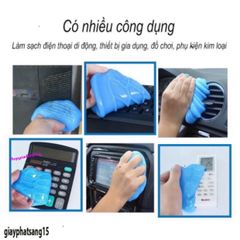 Gel đazinăng Super Clean - Slime Vệ Sinh Dọn Dẹp Ô Tô, Bàn Phím, Điện Thoại, Laptop, Giải Quyết Bụi Bẩn, Tái Sử Dụng 80g