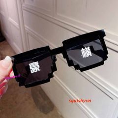 Kính Mắt Thug Life 6 Chấm Màu Sắc - Phụ Kiện Thời Trang Siêu Ngầu Dành Cho Game Thủ và Fan Minecraft