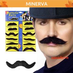 Bộ 6 Ria Mép Giả Halloween - Râu Giả Trá Hình Hài Hước Cho Tiệc Tùng Nam Nữ, Đồ Dùng Hóa Trang Sang Trọng