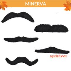 Bộ 6 Ria Mép Giả Halloween - Râu Giả Trá Hình Hài Hước Cho Tiệc Tùng Nam Nữ, Đồ Dùng Hóa Trang Sang Trọng