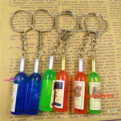 Móc Khóa Hình Chai Rượu Nhiều Màu - Phụ Kiện Thời Trang Xinh Xắn, Quà Tặng Doanh Nghiệp, Quảng Cáo, Sự Kiện