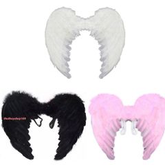Bộ Cánh Thiên Thần Lông Vũ Siêu Mềm Cho Trẻ Em - Phụ Kiện Halloween & Tiệc Tùng, Dễ Dàng Đeo, Thoải Mái, Độc Đáo