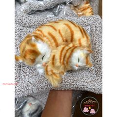 Mẹ Con Mèo Vằn Vàng Thú Bông Khử Mùi Ô Tô - Gấu Bông Than Hoạt Tính 99% Giống Thật, Trang Trí Xe Hơi Đẹp Mắt, Hút Ẩm, Bảo Vệ Sức Khỏe