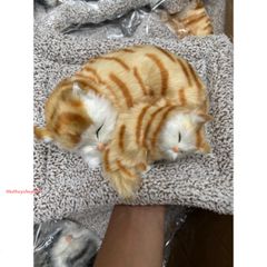 Mẹ Con Mèo Vằn Vàng Thú Bông Khử Mùi Ô Tô - Gấu Bông Than Hoạt Tính 99% Giống Thật, Trang Trí Xe Hơi Đẹp Mắt, Hút Ẩm, Bảo Vệ Sức Khỏe