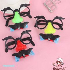 Bộ Hóa Trang Chú Hề Vui Nhộn - Mắt Kính, Mũi To & Râu Giả cho Tiệc Halloween và Sự Kiện Hóa Trang