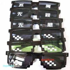 Kính Thug Life 6 Chấm Độc Đáo - Phụ Kiện Thời Trang Năng Động Dành Cho Gamer - Kính Minecraft Siêu Ngầu