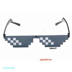 Mắt Kính Pixelated Thug Life Mosaic - Kính Chống UV400 Phong Cách Hip Hop Cho Nam Nữ - Thời Trang Độc Đáo