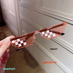 Kính Mát Thug Life - Phong Cách Sành Điệu Nam Nữ, Kính Râm Pixel Độc Đáo Cho Tiệc Tùng, Quà Tặng Thú Vị