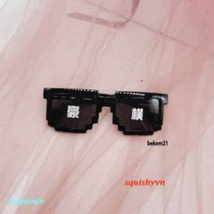 Kính Mát Thug Life - Phong Cách Sành Điệu Nam Nữ, Kính Râm Pixel Độc Đáo Cho Tiệc Tùng, Quà Tặng Thú Vị
