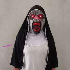 Mặt Nạ Cao Su Thiên Nhiên The Horror Nun - Đồ Hóa Trang Halloween Độc Đáo, Không Độc Hại, Thích Hợp Cho Tất Cả