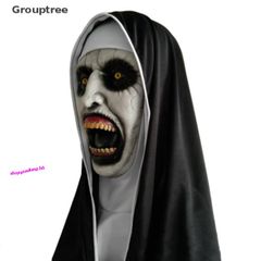 Mặt Nạ Cao Su Thiên Nhiên The Horror Nun - Đồ Hóa Trang Halloween Độc Đáo, Không Độc Hại, Thích Hợp Cho Tất Cả