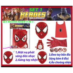 Bộ Trang Phục Giả Dạng Người Nhện Spiderman Cho Bé - Áo Choàng Và Mặt Nạ - Phù Hợp Cho Halloween Và Tiệc Ghi Hình