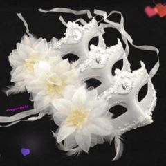 Mặt Nạ Đính Kim Cương Giả Phối Lông Vũ - Phụ Kiện Thời Trang Cho Tiệc Cưới, Biểu Diễn & Sự Kiện ấn Tượng