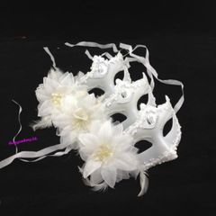 Mặt Nạ Đính Kim Cương Giả Phối Lông Vũ - Phụ Kiện Thời Trang Cho Tiệc Cưới, Biểu Diễn & Sự Kiện ấn Tượng