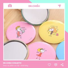 Gương Cầm Tay Mini Dễ Thương Hàn Quốc - Thiết Kế Ngộ Nghĩnh, Nhỏ Gọn Tiện Lợi Cho Các Bạn Nữ