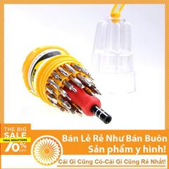 Bộ Tua Vít Đa Năng 31 Món - Dụng Cụ Sửa Chữa Điện Tử Chuyên Dụng Với Tay Cầm Nam Châm và Đầu Vít Đầy Đủ Kích Cỡ