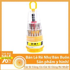 Bộ Tua Vít Đa Năng 31 Món - Dụng Cụ Sửa Chữa Điện Tử Chuyên Dụng Với Tay Cầm Nam Châm và Đầu Vít Đầy Đủ Kích Cỡ