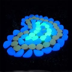Bộ 10 Viên Đá Dạ Quang Phát Sáng - Trang Trí Bể Cá, Vườn, Lối Đi - Đá Cuội Phát Sáng Thời Gian Lên Đến 10 Giờ