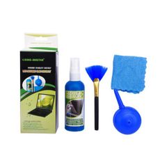 Bộ Vệ Sinh Laptop 4 Món - Dụng Cụ Lau Chùi Máy Tính Chuyên Nghiệp, Khăn Mềm, Xịt Bụi Silicone, Chổi Vệ Sinh An Toàn