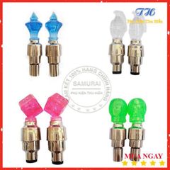 Combo 2 Đèn Led Gắn Van Bánh Xe - Đèn Trang Trí Phát Sáng Động Bảo Đảm An Toàn Khi Di Chuyển