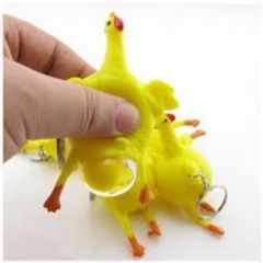 Móc Chìa Khóa Gà Đẻ Trứng Vàng - Phụ Kiện Dễ Thương, Đồ Trang Trí Gáo Bơm Độc Đáo, Quà Tặng Hài Hước