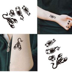 Hình Xăm Dán Mini Bọ Cạp - Tatoo Tạm Thời Size Nhỏ <10x6cm, Trang Trí Da, Không Gây Kích Ứng, Dễ Dàng Sử Dụng
